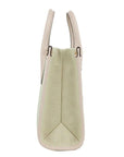Michael Kors Mirella Small Powder Blush Canvas Shopper Crossbody Handbag Purse