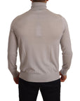 Dolce & Gabbana Elegant Light Blue Cashmere Turtleneck Sweater
