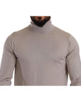 Dolce & Gabbana Elegant Light Blue Cashmere Turtleneck Sweater