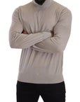 Dolce & Gabbana Elegant Light Blue Cashmere Turtleneck Sweater