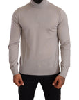 Dolce & Gabbana Elegant Light Blue Cashmere Turtleneck Sweater