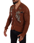 Dolce & Gabbana Refined Elegance Multicolor Embroidered Cardigan