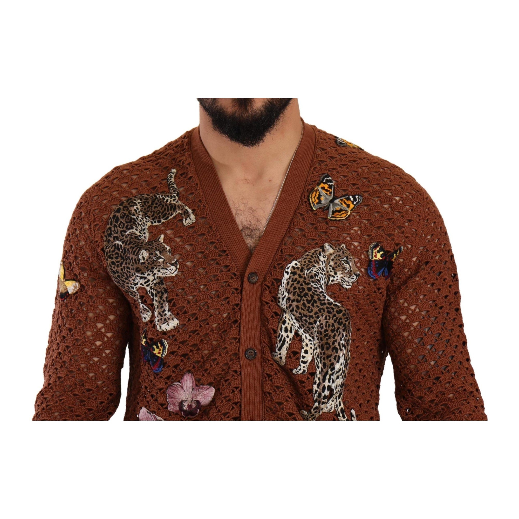 Dolce & Gabbana Refined Elegance Multicolor Embroidered Cardigan
