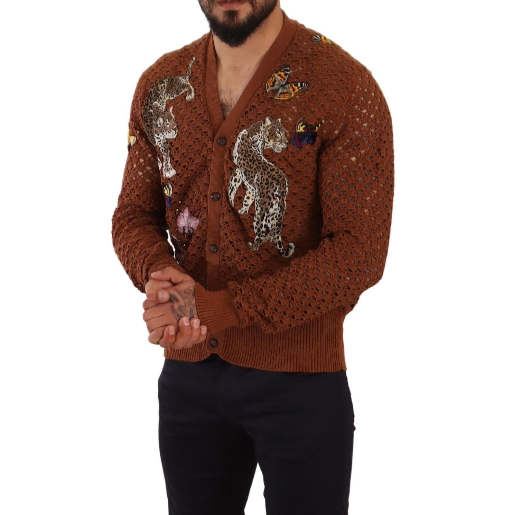 Dolce & Gabbana Refined Elegance Multicolor Embroidered Cardigan