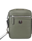 MCM Klassik Mini Sea Turtle Visetos Mixed Leather Multifunction Crossbody Bag Green