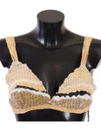 Dolce & Gabbana Chic Beige Crochet Cropped Top