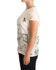 Dolce & Gabbana Elegant Silk Botanical Garden Fountain Tee