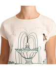 Dolce & Gabbana Elegant Silk Botanical Garden Fountain Tee