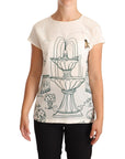 Dolce & Gabbana Elegant Silk Botanical Garden Fountain Tee