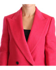 Dolce & Gabbana Elegant Pink Wool-Cashmere Coat