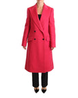 Dolce & Gabbana Elegant Pink Wool-Cashmere Coat