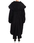 Dolce & Gabbana Sleek Runway Fur Cape Trench Jacket