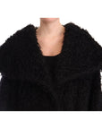 Dolce & Gabbana Sleek Runway Fur Cape Trench Jacket