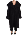 Dolce & Gabbana Sleek Runway Fur Cape Trench Jacket