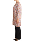 Dolce & Gabbana Elegant Floral Silk Trench Coat