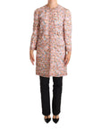 Dolce & Gabbana Elegant Floral Silk Trench Coat