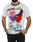 Dolce & Gabbana Chic White Cotton Pig Motif Tee