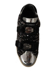 Dolce & Gabbana Silver Elegance Leather Sneakers