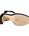 Dolce & Gabbana Elegant Velvet T-Strap Mary Jane Pumps