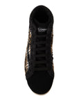 Dolce & Gabbana Beige High Top Fashion Sneakers