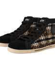 Dolce & Gabbana Beige High Top Fashion Sneakers