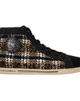 Dolce & Gabbana Beige High Top Fashion Sneakers