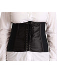 Dolce & Gabbana Chic Black Corset Belt Top