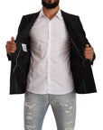 Dolce & Gabbana Elegant Black Dotted Formal Blazer