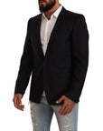 Dolce & Gabbana Exclusive Black Virgin Wool Blazer