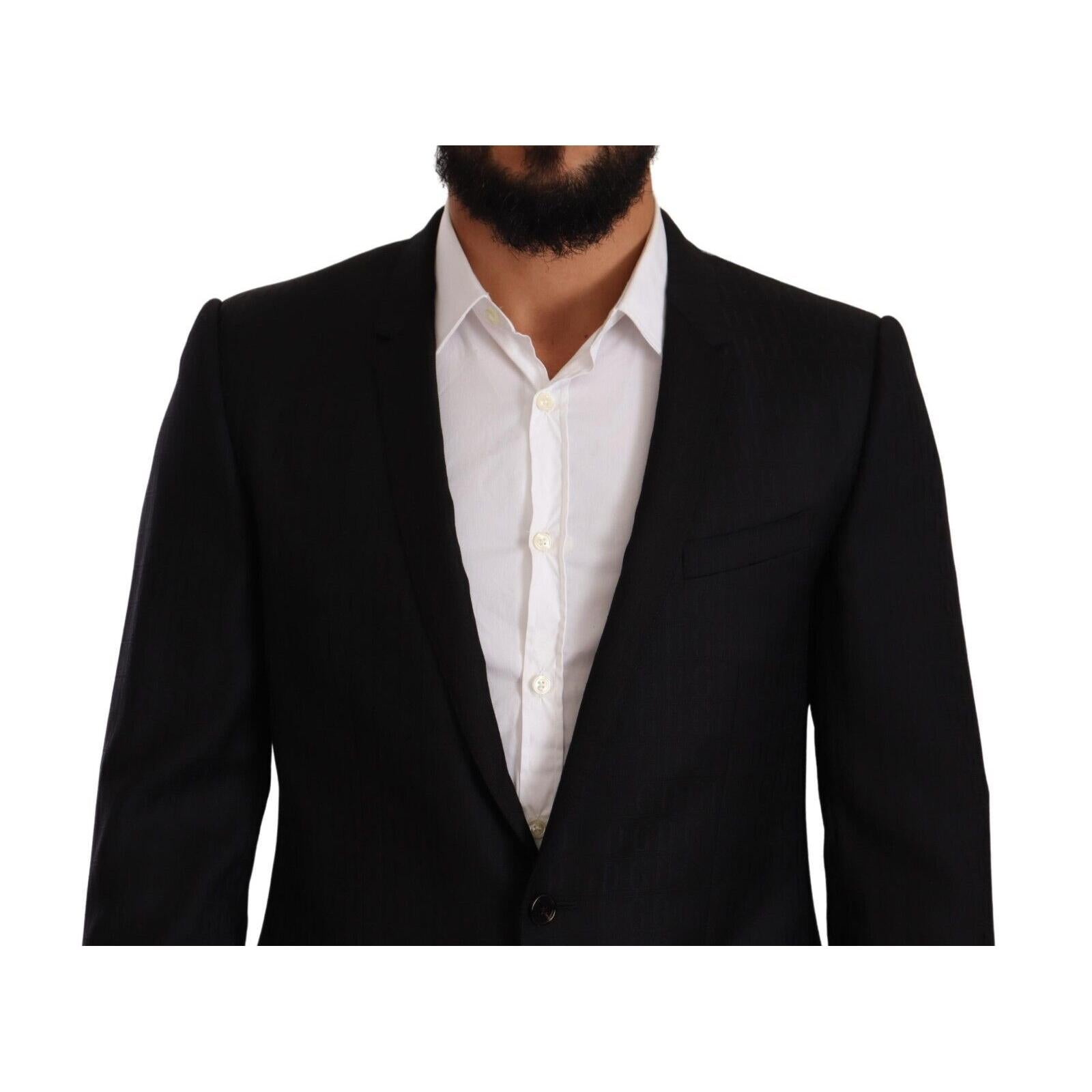 Dolce & Gabbana Exclusive Black Virgin Wool Blazer