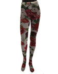 Dolce & Gabbana Elegant Floral Print Mesh Tights