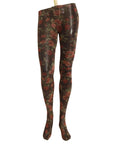 Dolce & Gabbana Floral Print Nylon Tights