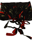 Dolce & Gabbana Elegant Black Silk Corset Belt Top