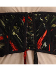 Dolce & Gabbana Elegant Black Silk Corset Belt Top