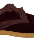 Dolce & Gabbana Elegant Velvet and Exotic Leather Dress Shoes