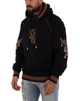 Dolce & Gabbana Chic Leopard Motive Hooded Sweater
