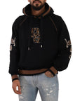 Dolce & Gabbana Chic Leopard Motive Hooded Sweater