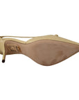 Dolce & Gabbana Chic Pointed Toe Leather Pumps in Sunshine Yellow