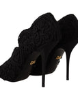 Dolce & Gabbana Elegant Black Lace Stiletto Heels