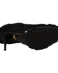 Dolce & Gabbana Elegant Black Lace Stiletto Heels