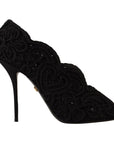 Dolce & Gabbana Elegant Black Lace Stiletto Heels