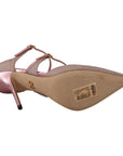 Dolce & Gabbana Pink Glitter High Heel Sandals