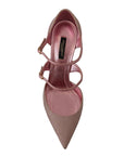 Dolce & Gabbana Pink Glitter High Heel Sandals