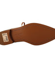 Dolce & Gabbana Elegant Beige Eel Leather Formal Flats