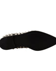 Dolce & Gabbana Crystal-Embellished Leather Formal Flats