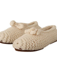 Dolce & Gabbana Chic Wool Knit Ballerina Flats