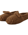 Dolce & Gabbana Elegant Wool Knit Ballerina Flats in Brown