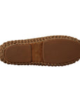 Dolce & Gabbana Elegant Wool Knit Ballerina Flats in Brown
