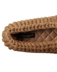 Dolce & Gabbana Elegant Wool Knit Ballerina Flats in Brown