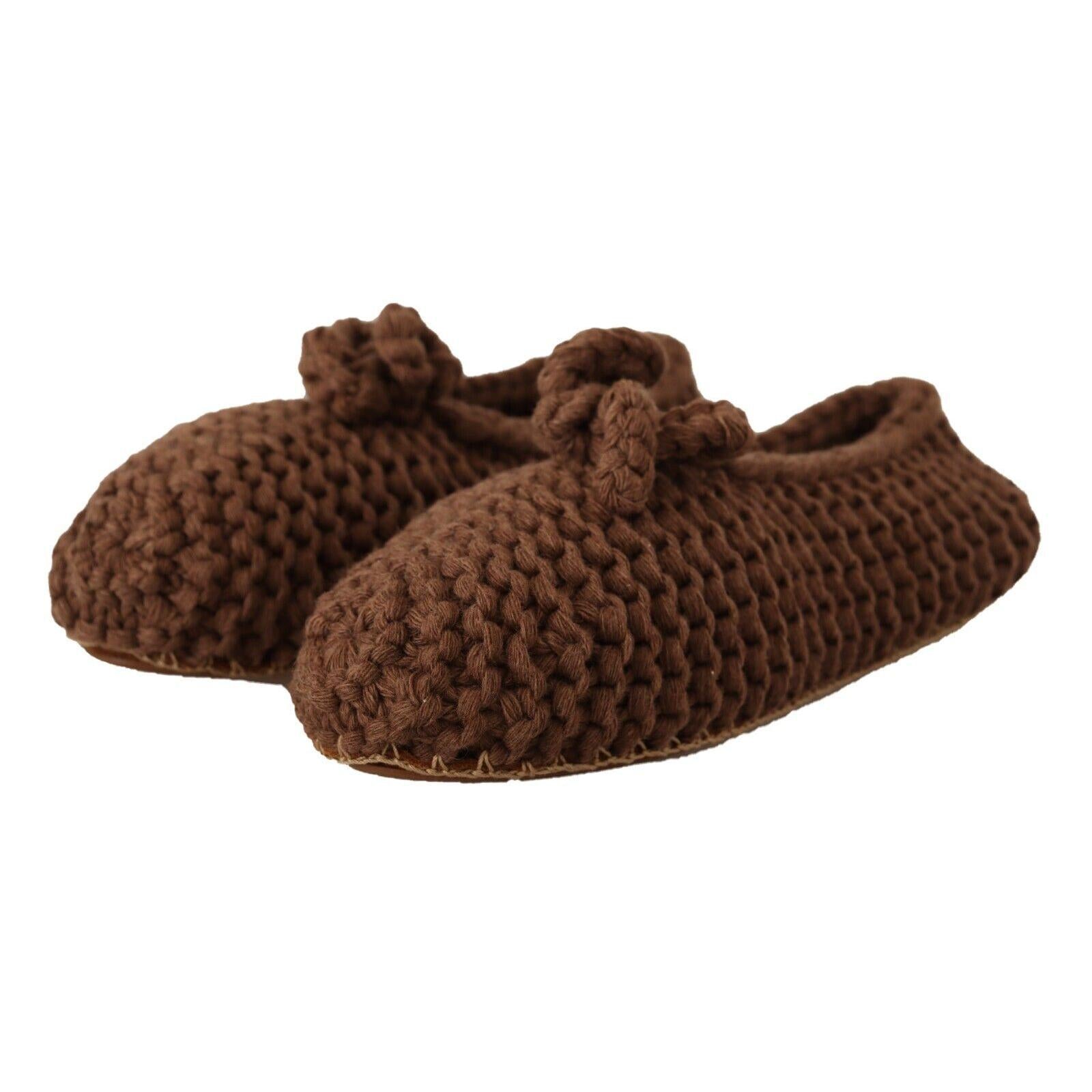 Dolce & Gabbana Elegant Wool Knit Ballerina Flats